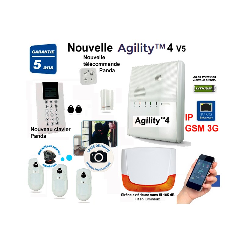 Carte Mère Risco Agility 3 Et 4 - Neuf Sans Emballage - Pour Système D'alarme