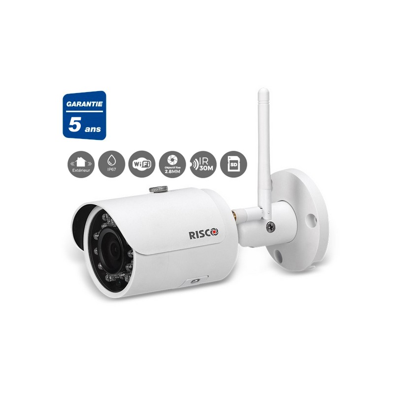 Caméra tube HD extérieure IP/WiFi/P2P RISCO RVCM52W1400A Vupoint